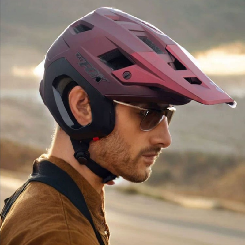 Aero Cycling Helmet - BATFOX 3/4 MTB Fahrradhelm für Herren