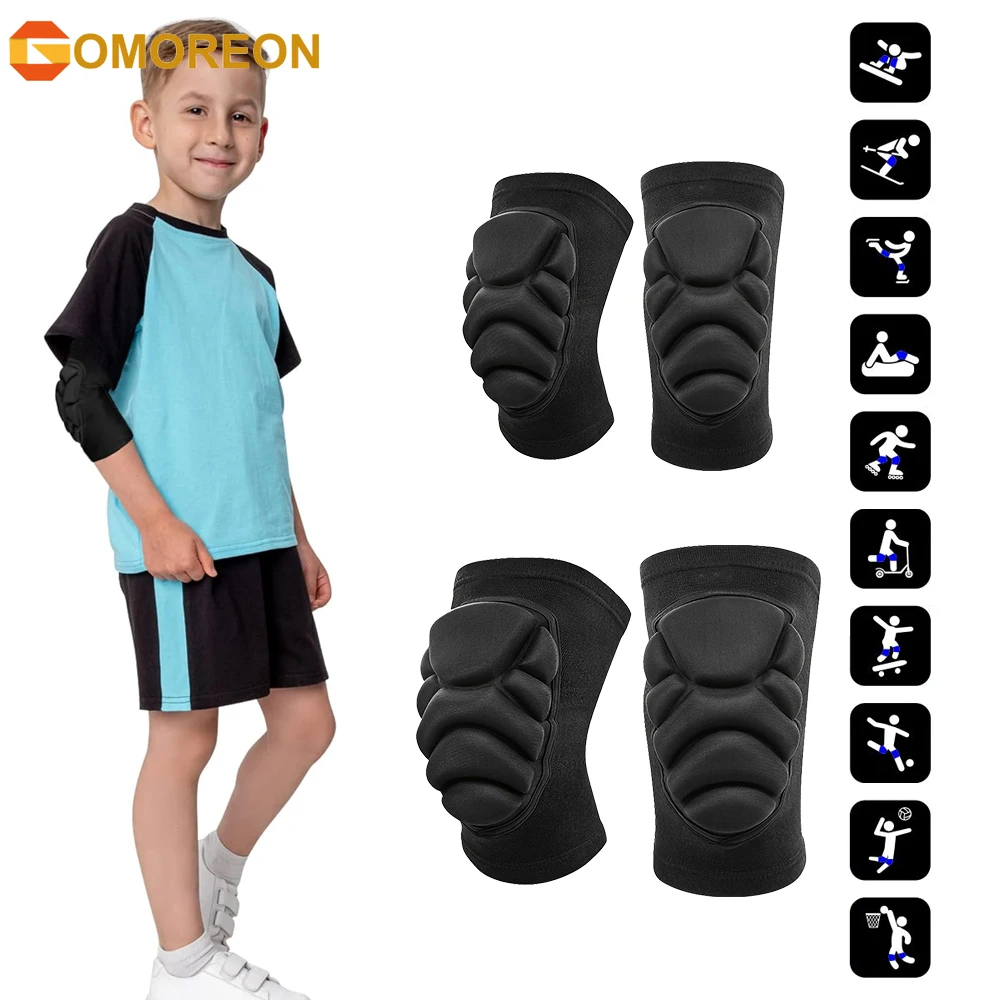 Cycling Gear For Kids - Knie- und Ellbogenschützer für Kinder, Waben-Kompressionshülsen,