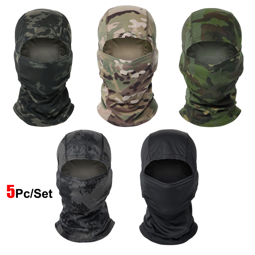 Aero Cycling Helmet - 5 Teile/satz Camouflage Balaclava Hut Radfahren
