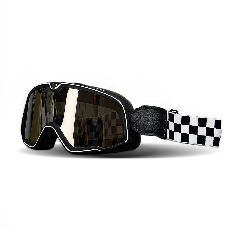 Aero Cycling Helmet - Retro Motorradhelm Pilotenbrille Brille Winddicht Motocross