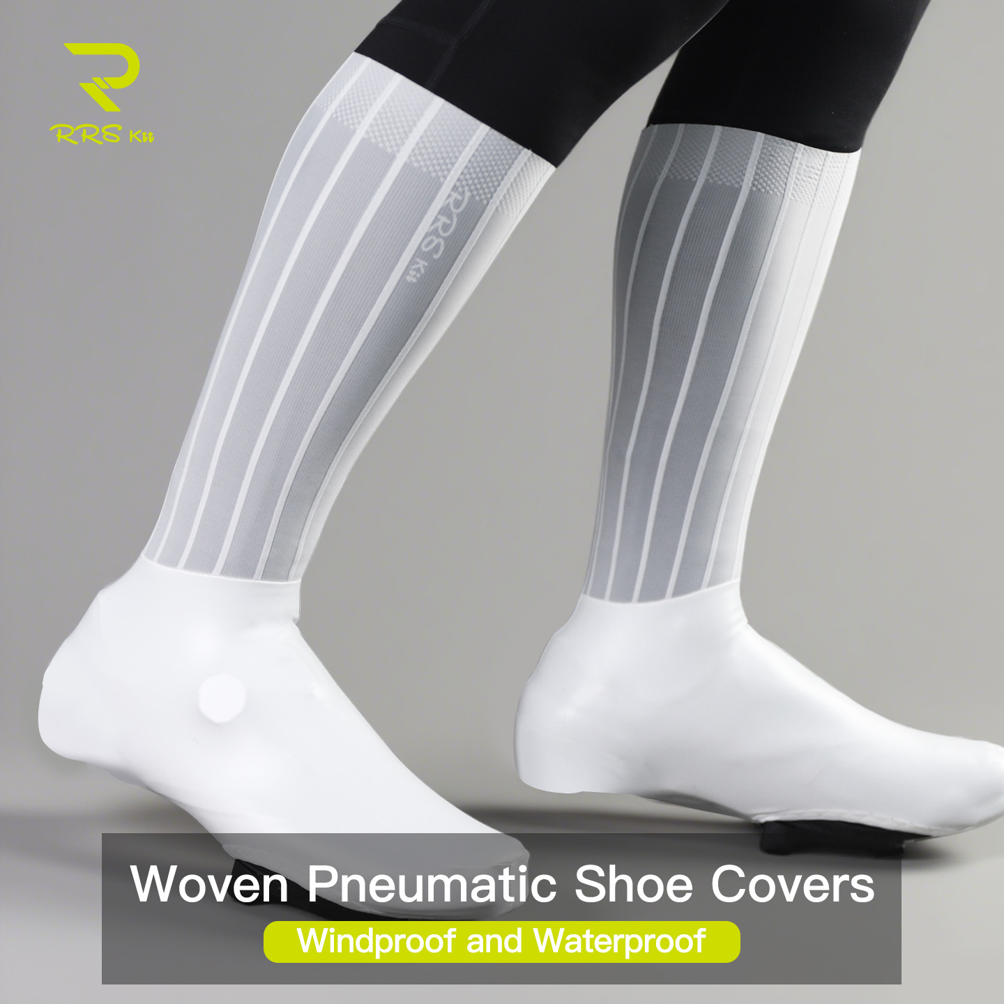Cycling Shoe Covers - RRSkit Fahrrad-Aerodynamik-Schuhüberzüge Leichte TPU Rutschfeste Wasserdichte