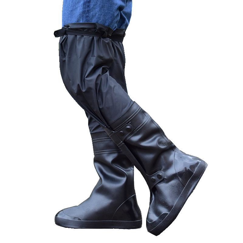 Cycling Shoe Covers - Rutschfester, verdickter, verschleißfester, knielanger Regenschuhüberzug, wasserdichte