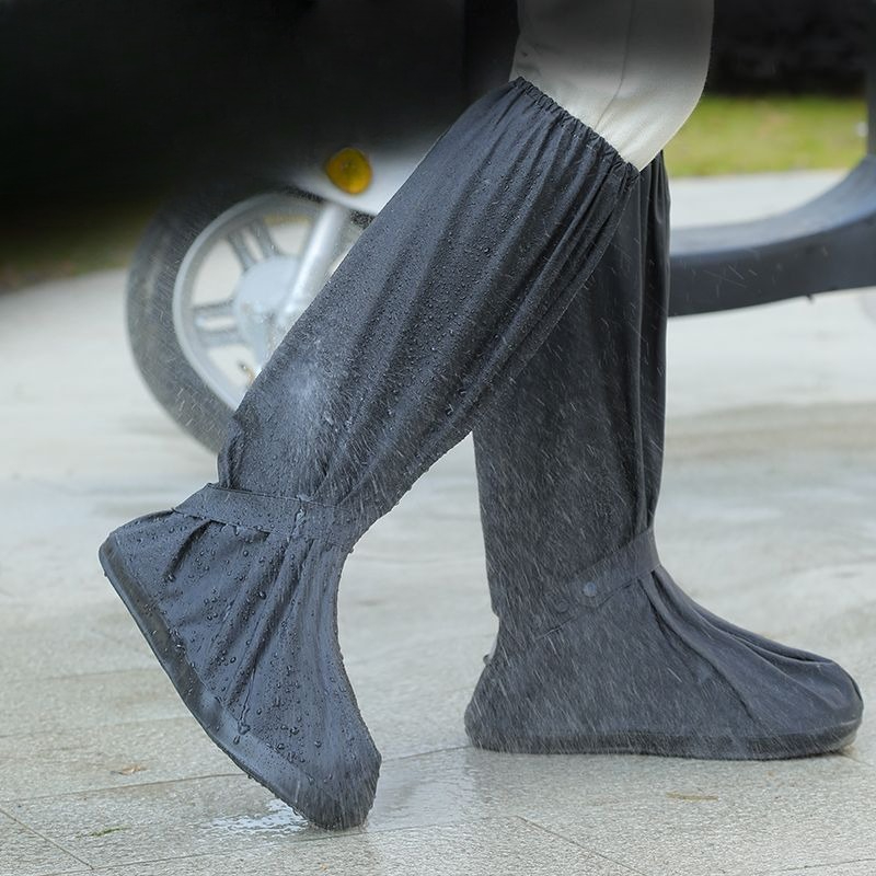 Cycling Shoe Covers - Unisex Wasserdichte Hohe Regenstiefel-Überzüge Rutschfeste Verstärkte