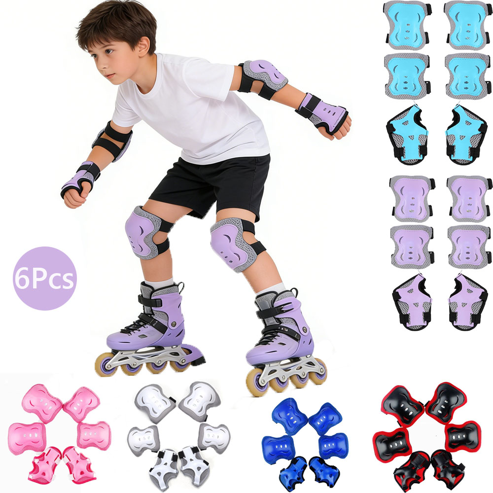 Cycling Gear For Kids - Knieschützer für Kinder, Ellenbogenschützer, Alter 3–7,