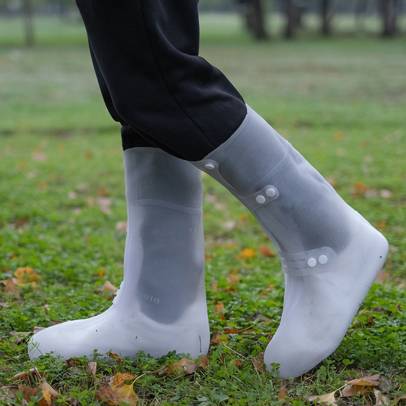 Cycling Shoe Covers - Wasserdichte Lange Hohe Regenstiefel-Überzieher Rutschfeste Wiederverwendbare