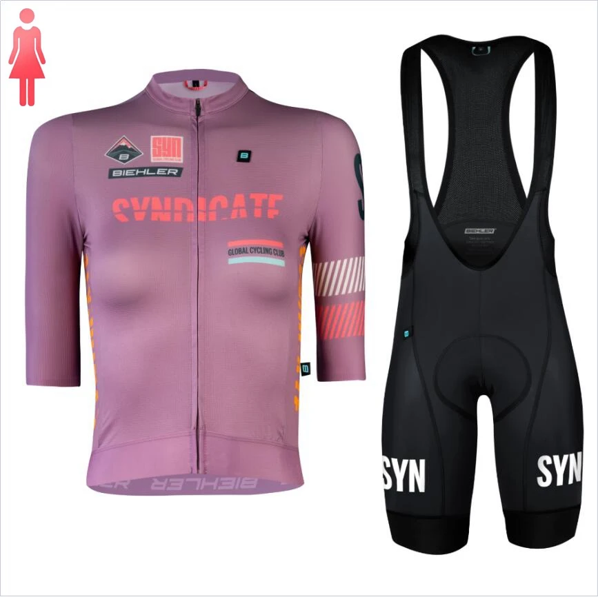 SYN Lila Kurzarmtrikot und rot – Cycling Gear For Sale Bewertung und Preis