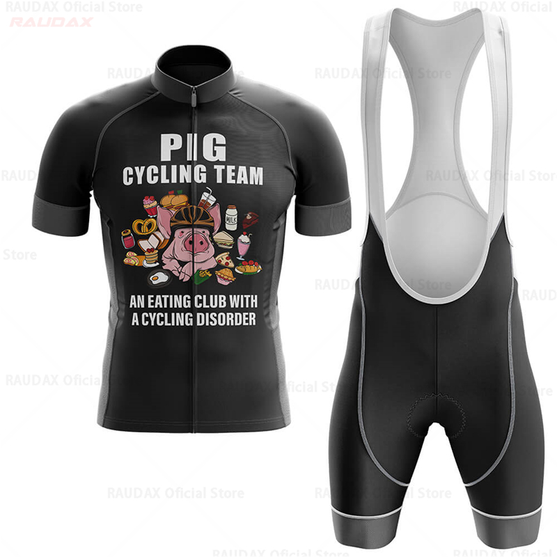 Lustiges Schweinchen-Cartoon-A – Cycling Gear For Sale Bewertung und Preis