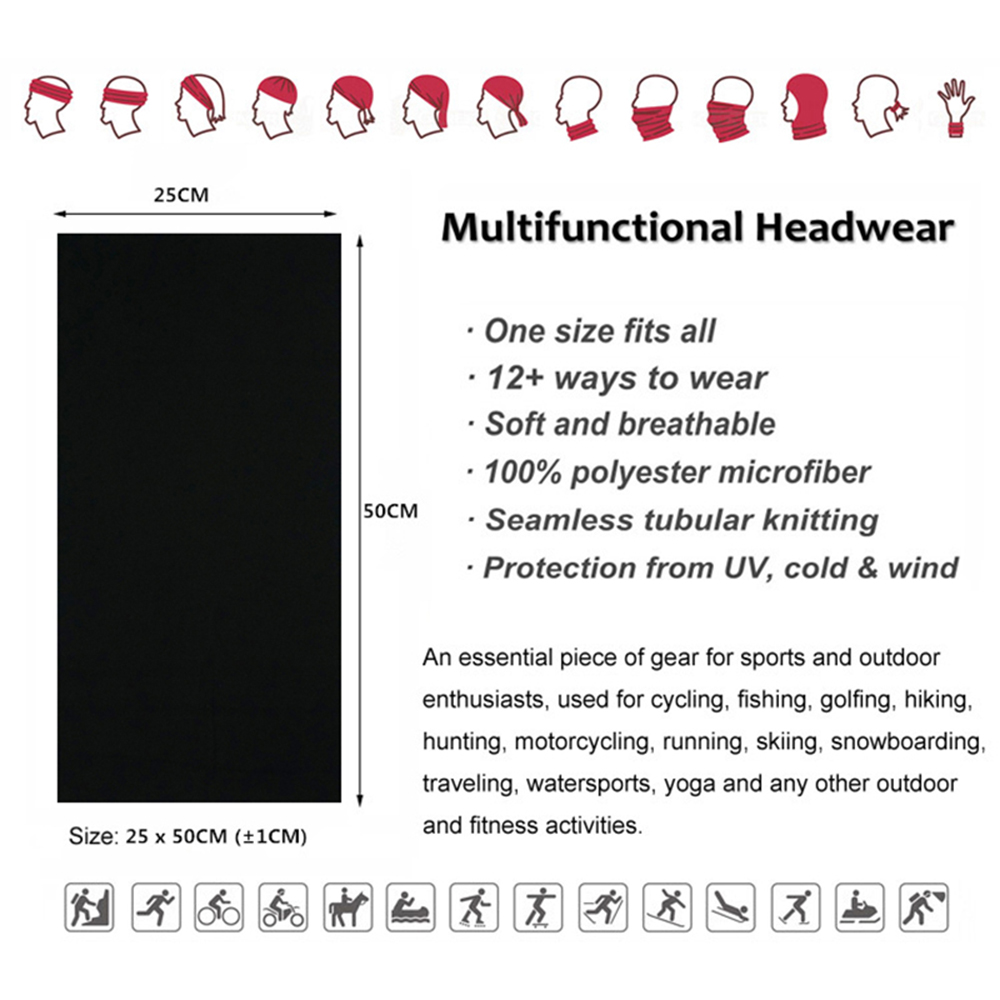 Nahtlose einfarbige Bandanas f – Cycling Gear Pas Bewertung und Preis